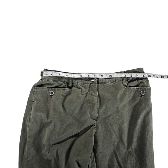 Karen Scott Olive Green Capri Pants Size 10 - Picture 4 of 6